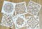 6 PCS Mandala Stencils for Painting – 6x6 Inch Reusable Laser Cut Mandala Templates for Wood, Wall, Floor, Tile, Fabric & Furniture DIY Crafts